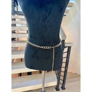Gold chain belt